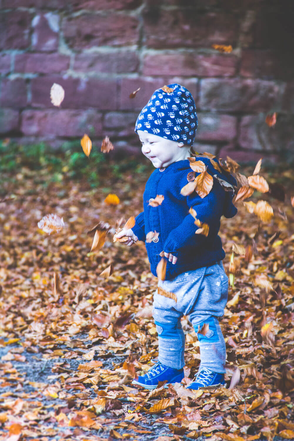 Familienfotoshooting in einer Burgruine