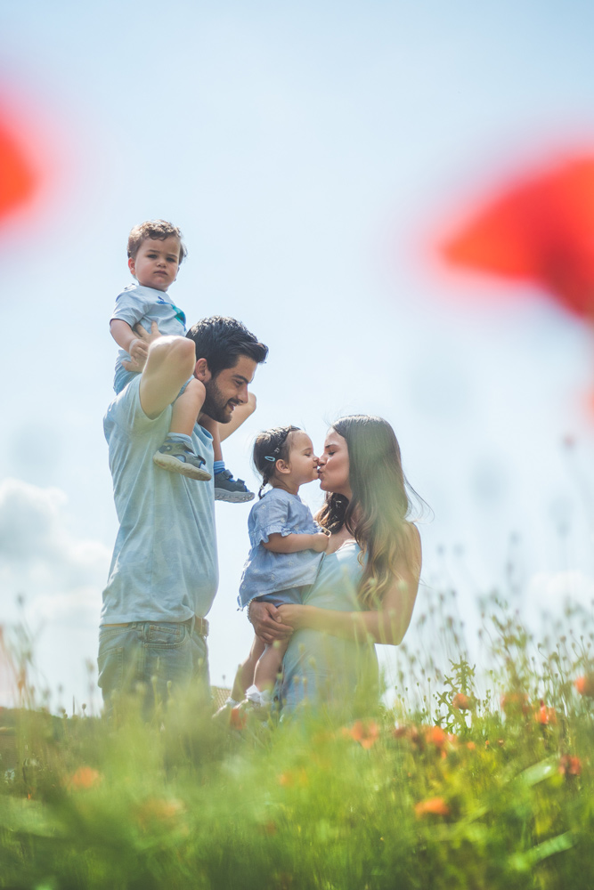 Familienfotoshooting mit doppelt so viel Freude
