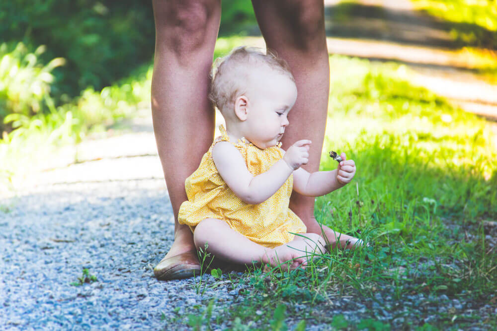 Familienfotoshooting im Schatten der Bäume