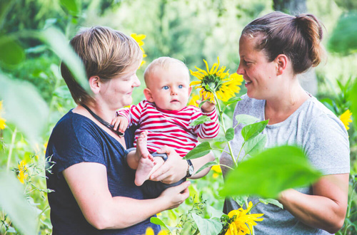 Zwei Mama´s und ein Kind